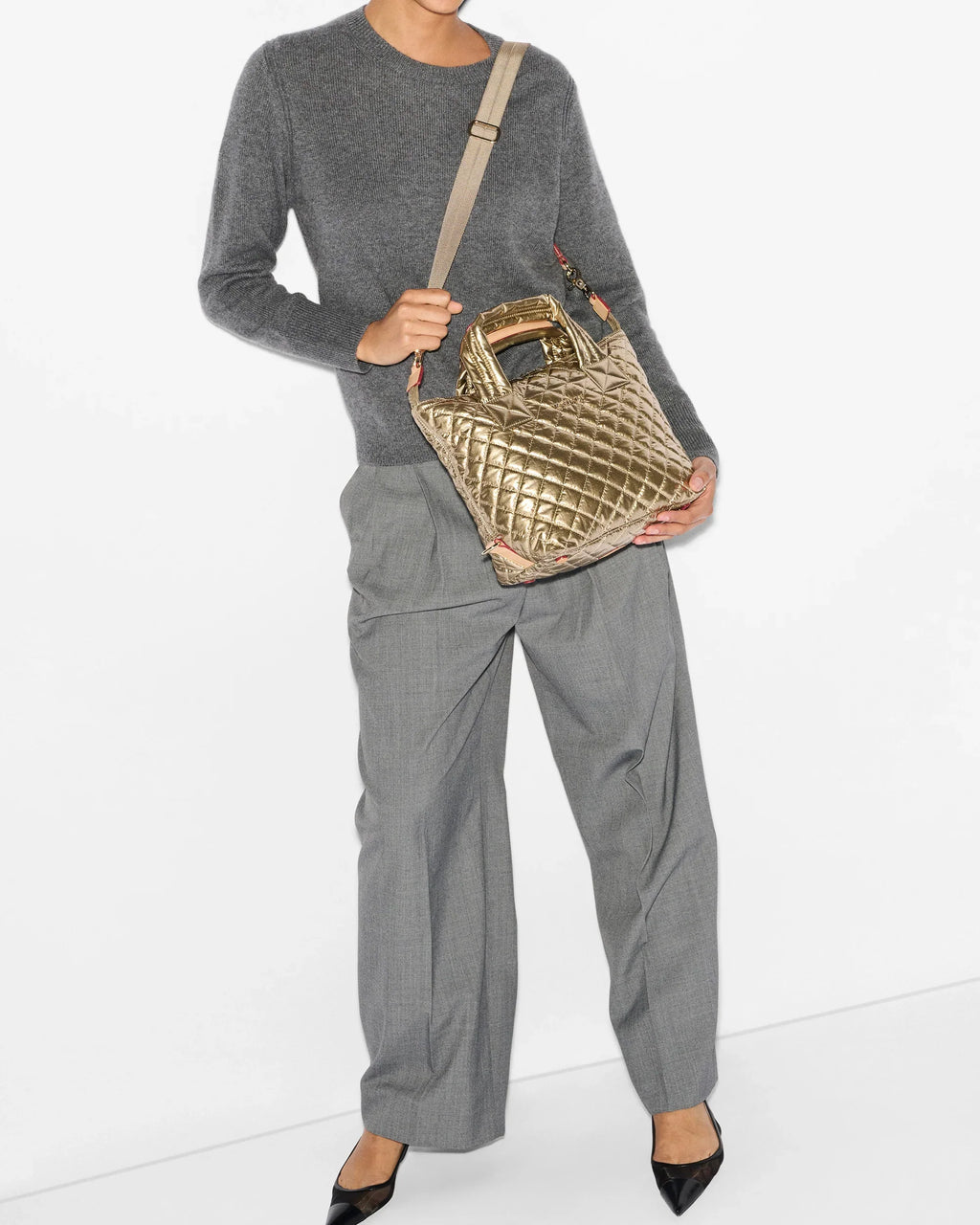 Antique Gold Metallic Small Sutton Deluxe