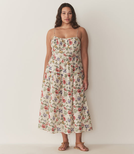 BENOIT DRESS -- IVORY WILD ROSE